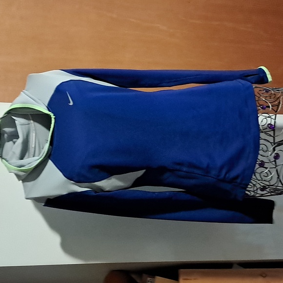 Nike Tops - Nike Blue and Gray Performance Hoodie